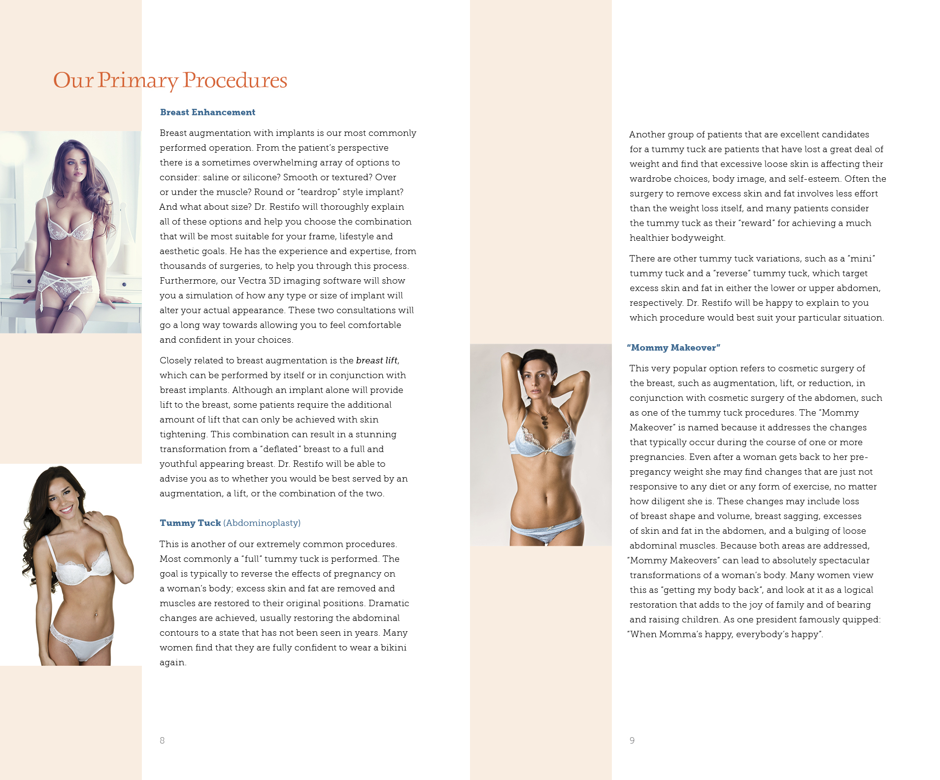 Restifo Plastic Surgery Brochure Graphic Design 09