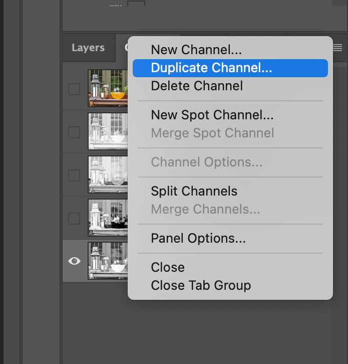 Touch Plate Demo: Adobe Photoshop Duplicate Black Channel: Granite Bay Graphic Design