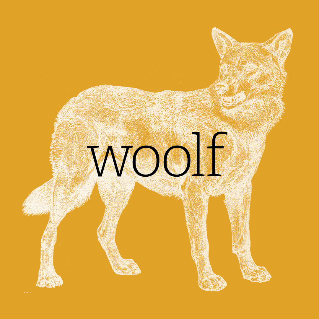 Wolf–Animal Alphabet by Granite Bay Graphic Design