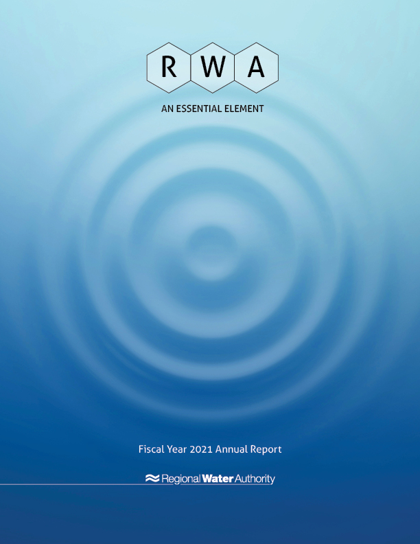 Regional Water Authority Annual Report 2021 Cover