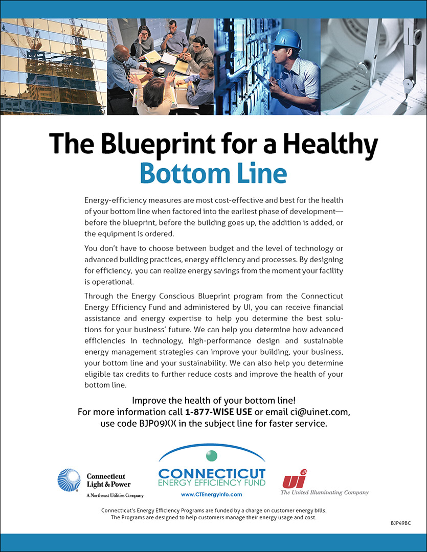 “The Blueprint for a Healthy Bottom Line” Energy-Efficiency Ad
