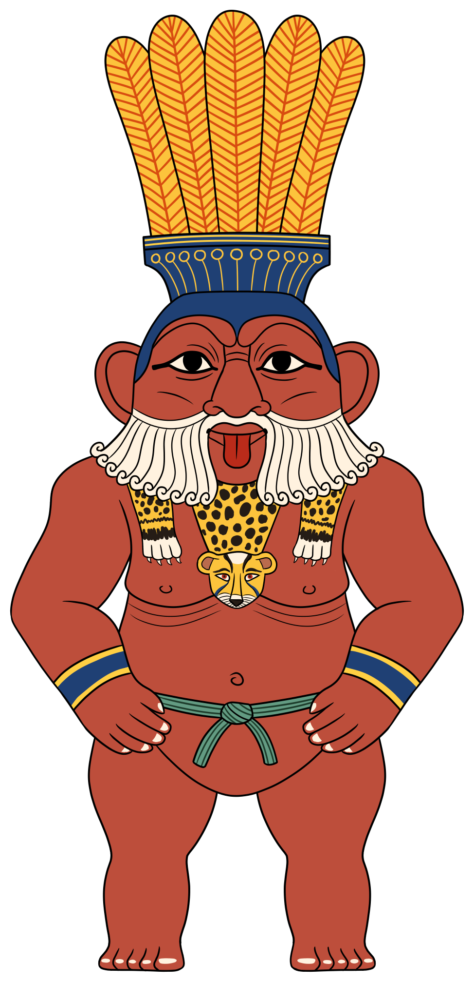 The Ancient Egyptian God Bes on a Granite Bay Graphic Design Microsite