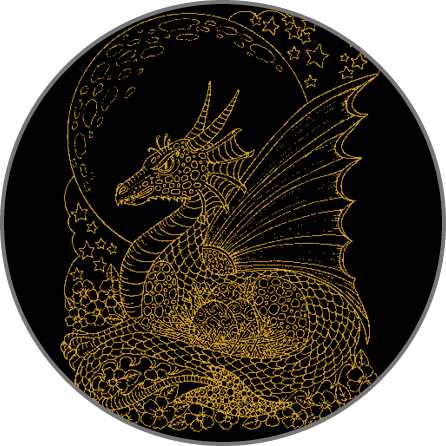 Dragon Mandala Artwork for a Granite Bay Graphic Design Microsite