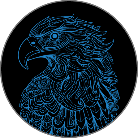 Eagle Mandala Artwork for a Granite Bay Graphic Design Microsite