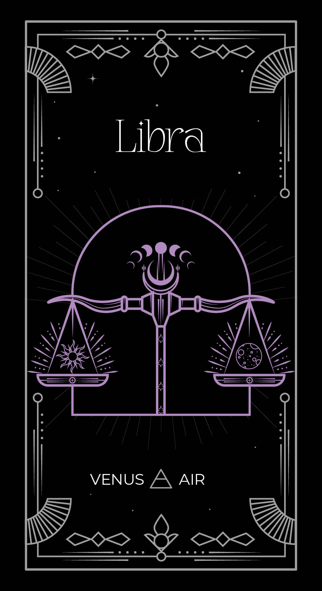 Libra from a zodiac by Granite Bay Graphic Design