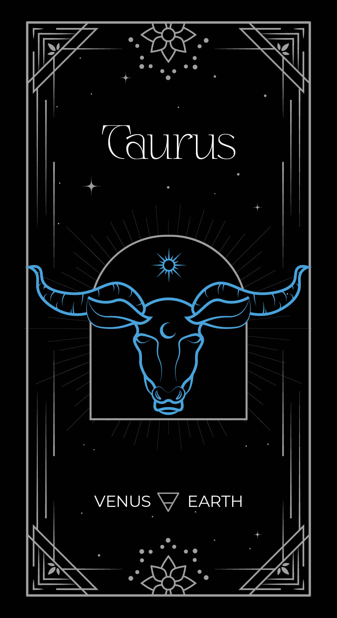 Taurus from a zodiac by Granite Bay Graphic Design