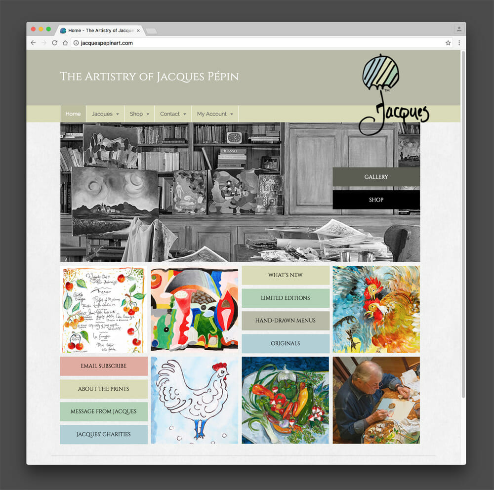 The Artistry of Jacques Pepin Website Design and Development