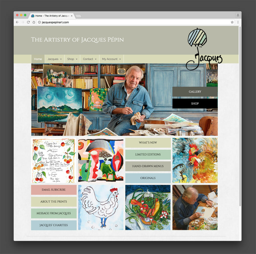 The Artistry of Jacques Pepin Website Design and Development