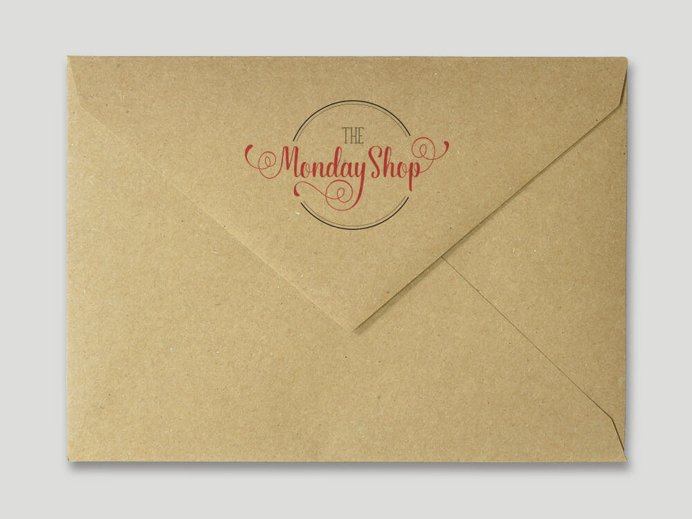 Boutique Branding: The Monday Shop Logo by Granite Bay Design