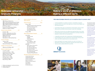 Quinnipiac University Graduate Programs Viewbook
