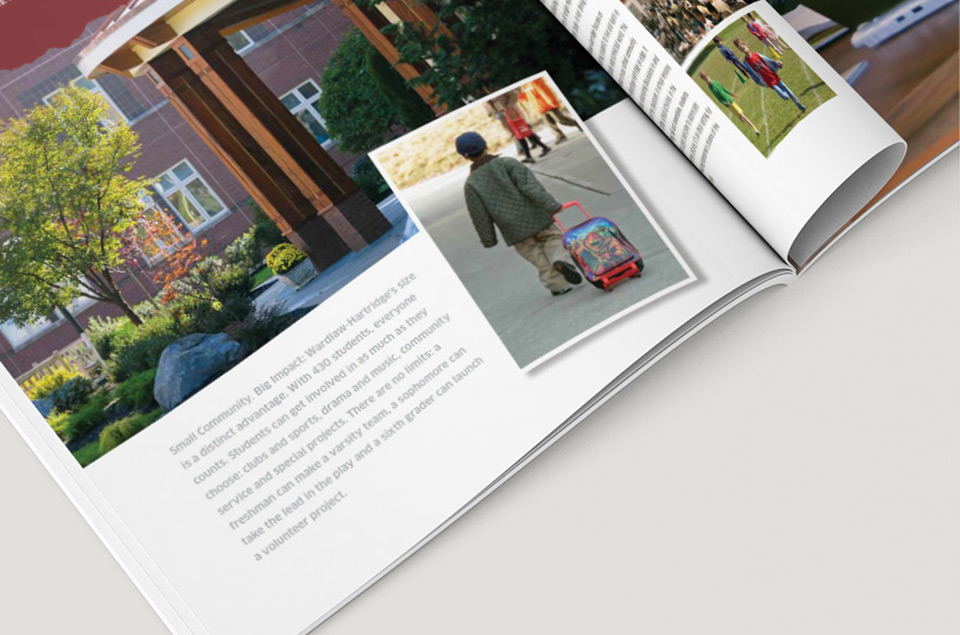 Wardlaw-Hartridge Prep School Viewbook Graphic Design Granite Bay Design 03
