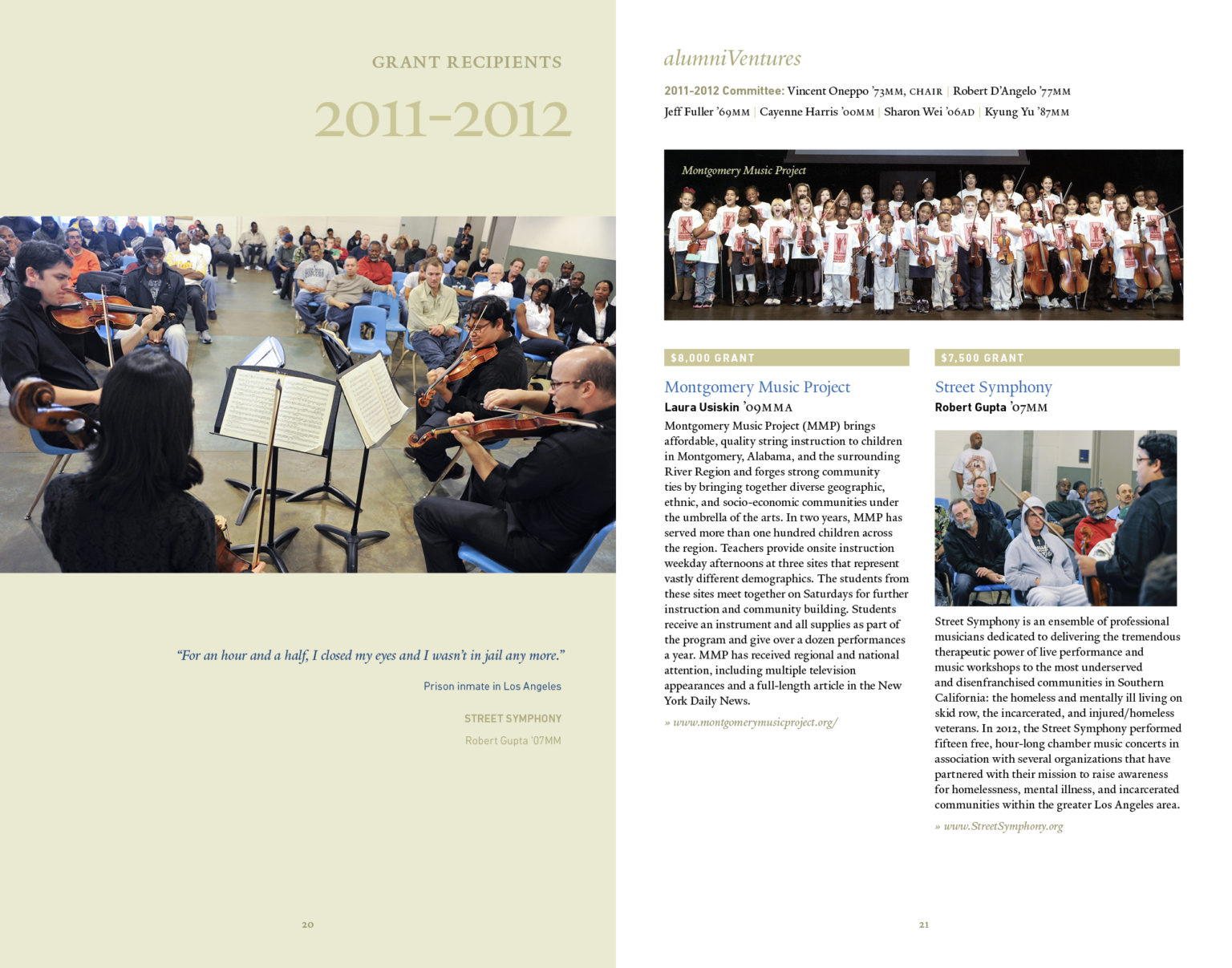 Yale University “Alumni Ventures” Anniversary Booklet