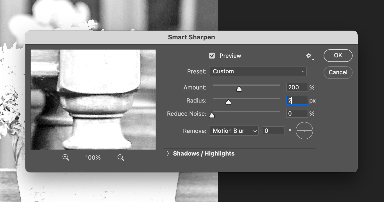 Touch Plate Demo: Adobe Photoshop Smart Sharpen Adjustments: Granite Bay Graphic Design