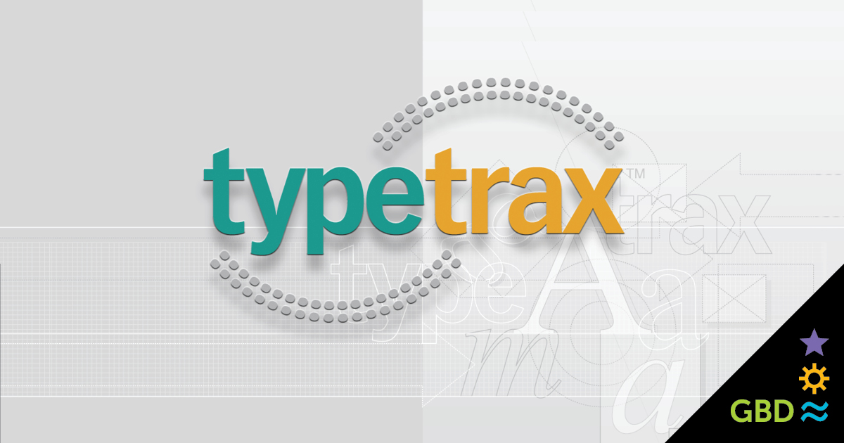 TypeTrax Font Management Software Branding by Granite Bay Graphic Design