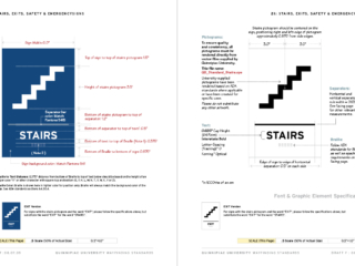 Wayfinding (Signs) at Quinnipiac by Granite Bay Graphic Design