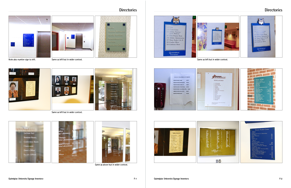A Spread from Our Comprehensive Campus-Wide Photo Inventory
