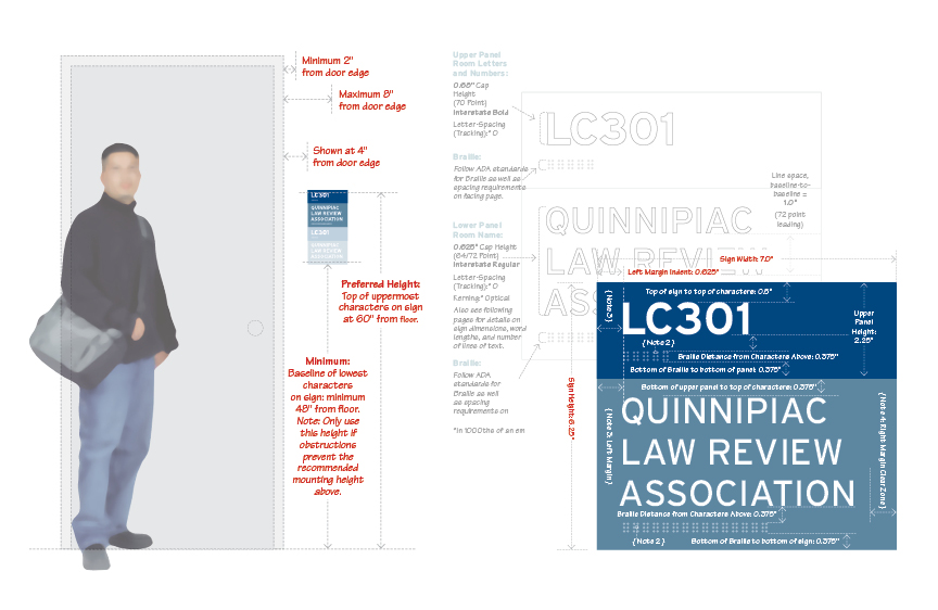 Quinnipiac University Signage/Wayfinding Guides: Campus-Wide
