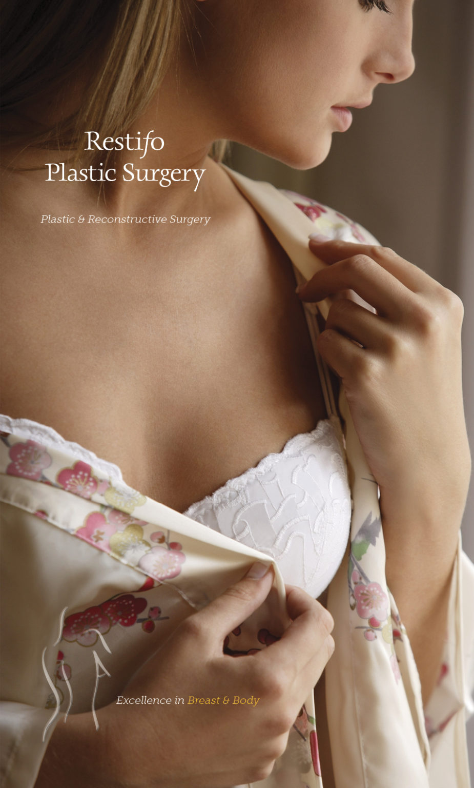 Restifo Plastic Surgery Brochure: One of Four Covers—Each Aimed at a Different Audience: Design by Paul Kazmercyk at Granite Bay Graphic Design