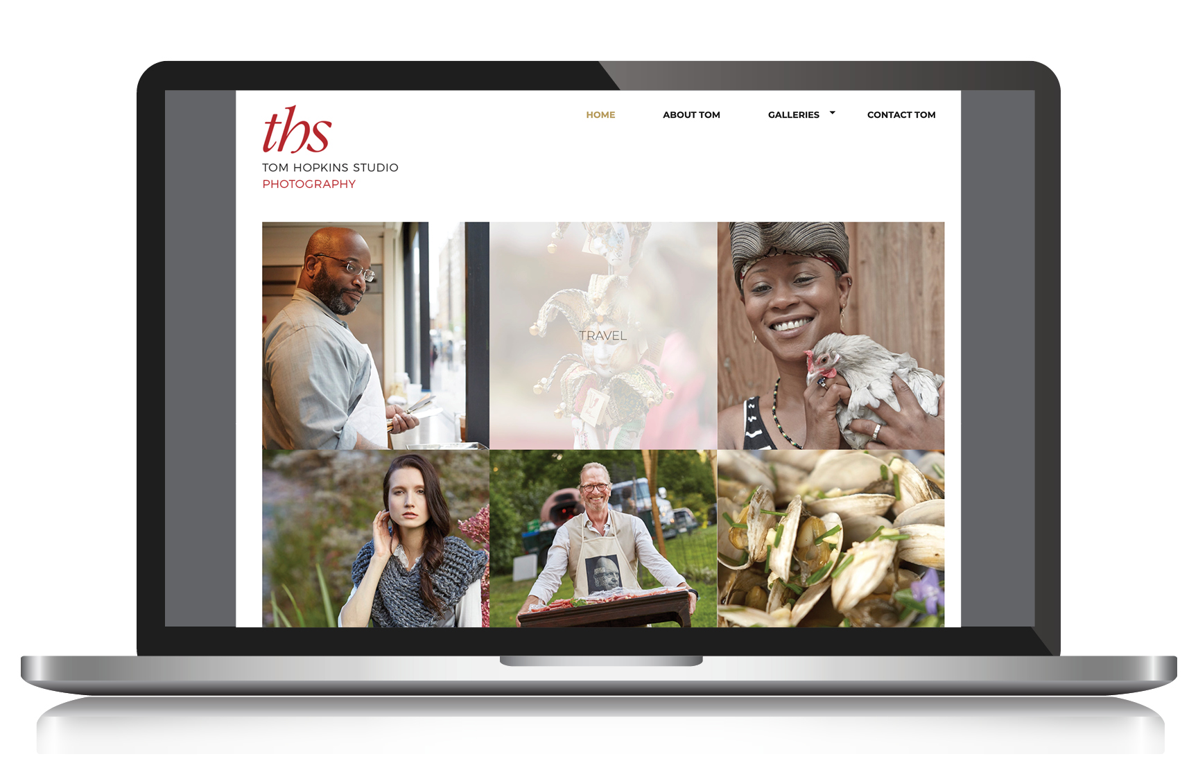 Tom Hopkins Studio Photography Online Portfolio Website Design and Development by Paul Kazmercyk, Granite Bay Design