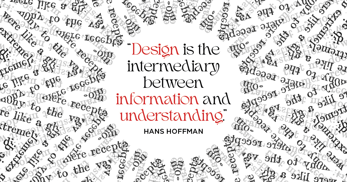 Design and Creativity Quotation by Hans Hoffman on the Granite Bay Graphic Design website.