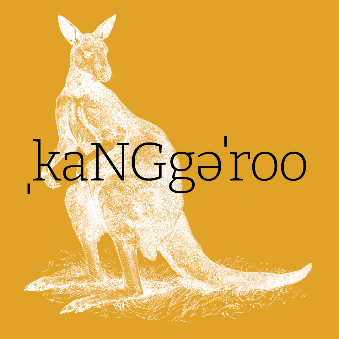 Kangaroo–Animal Alphabet by Granite Bay Graphic Design
