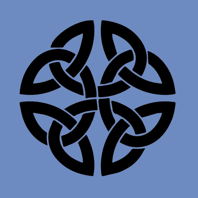 Celtic Symbols and Language on Granite Bay Graphic Design