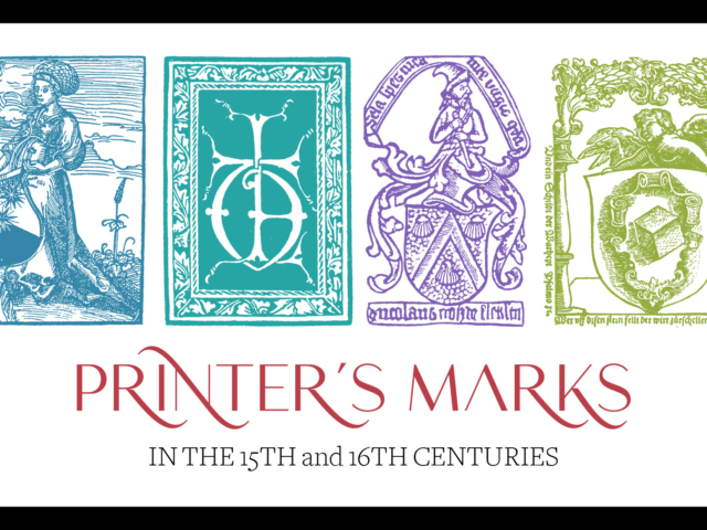 Printer’s Marks from the 15th and 16th Centuries