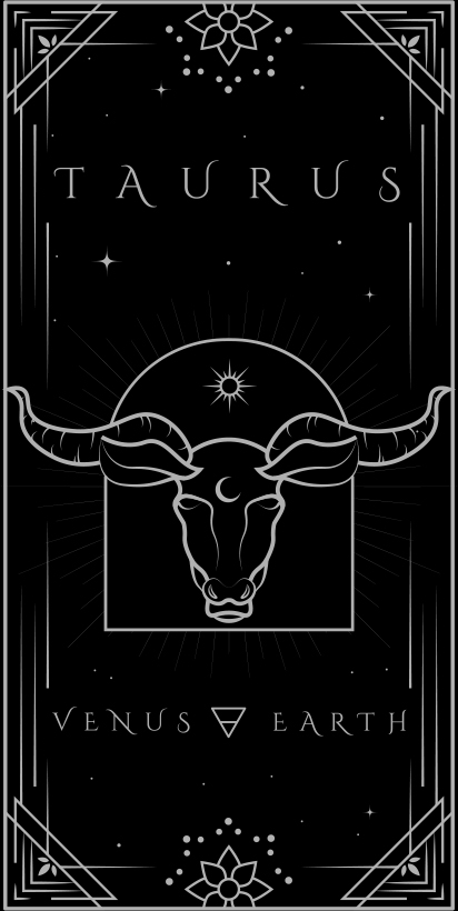 Signs of the Zodiac on Granite Bay Graphic Design: Taurus