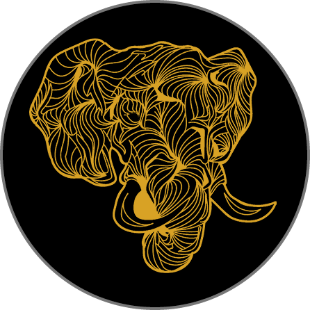 Elephant Mandala Artwork for a Granite Bay Graphic Design Microsite