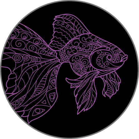 Fish Mandala Artwork for a Granite Bay Graphic Design Microsite