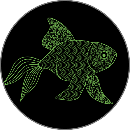 Fish Mandala Artwork for a Granite Bay Graphic Design Microsite