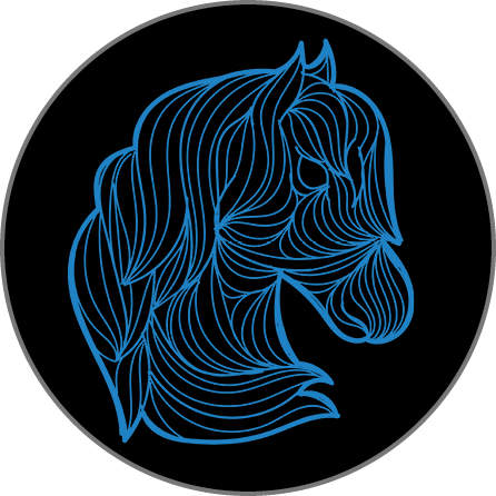 Horse Mandala Artwork for a Granite Bay Graphic Design Microsite