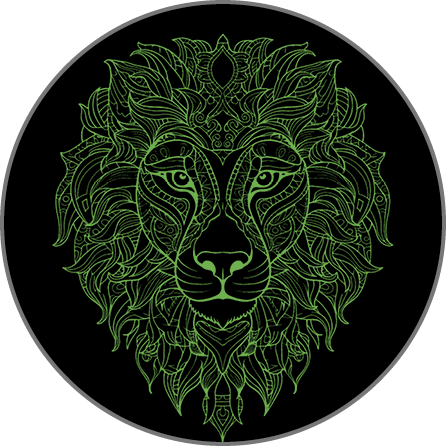 Lion Mandala in Circle for Granite Bay Graphic Design Microsite