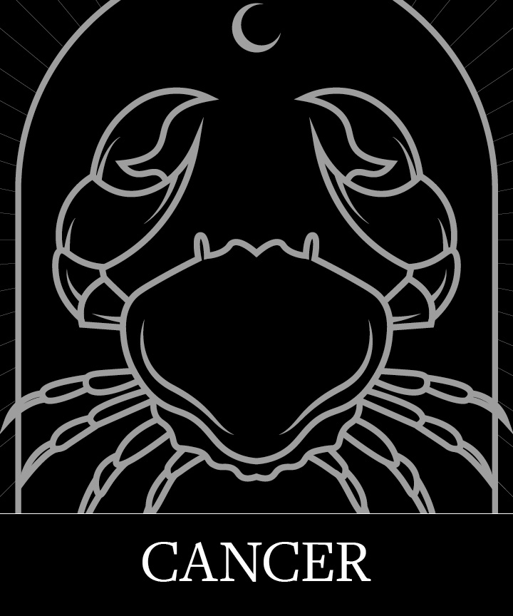 Cancer Zodiac Astrology Sign on Granite Bay Graphic Design