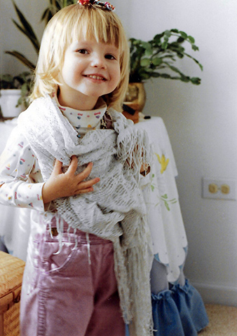 Melanie Rose Kazmercyk as a Toddler from About the Logo on Granite Bay Graphic Design
