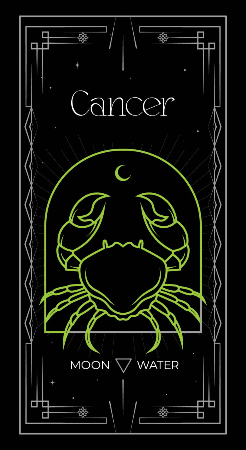 Cancer from a zodiac by Granite Bay Graphic Design