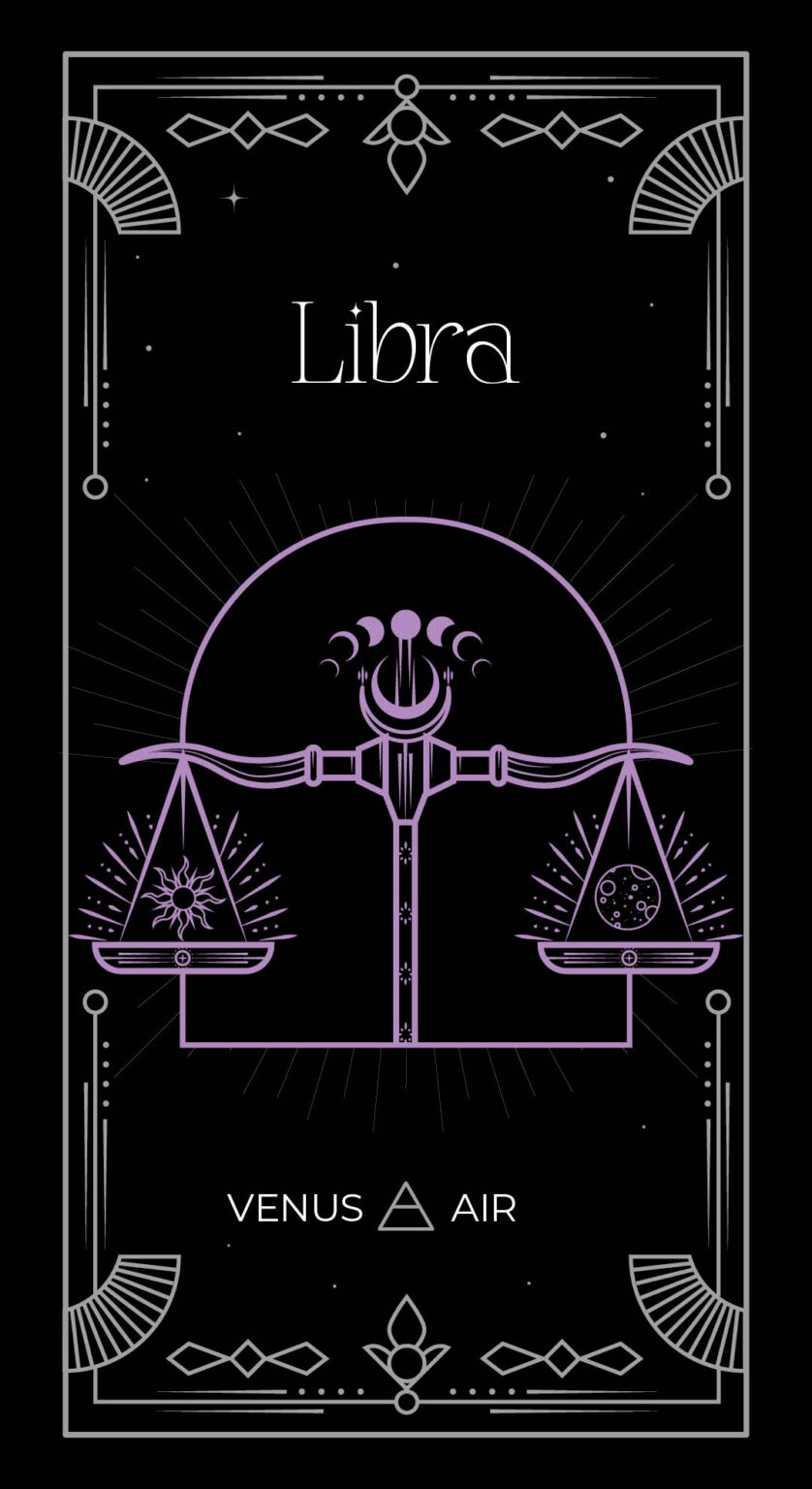 Libra from a zodiac by Granite Bay Graphic Design